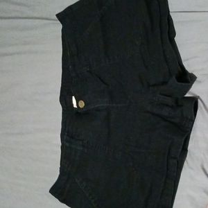 Jean shorts, faded glory, 18, black